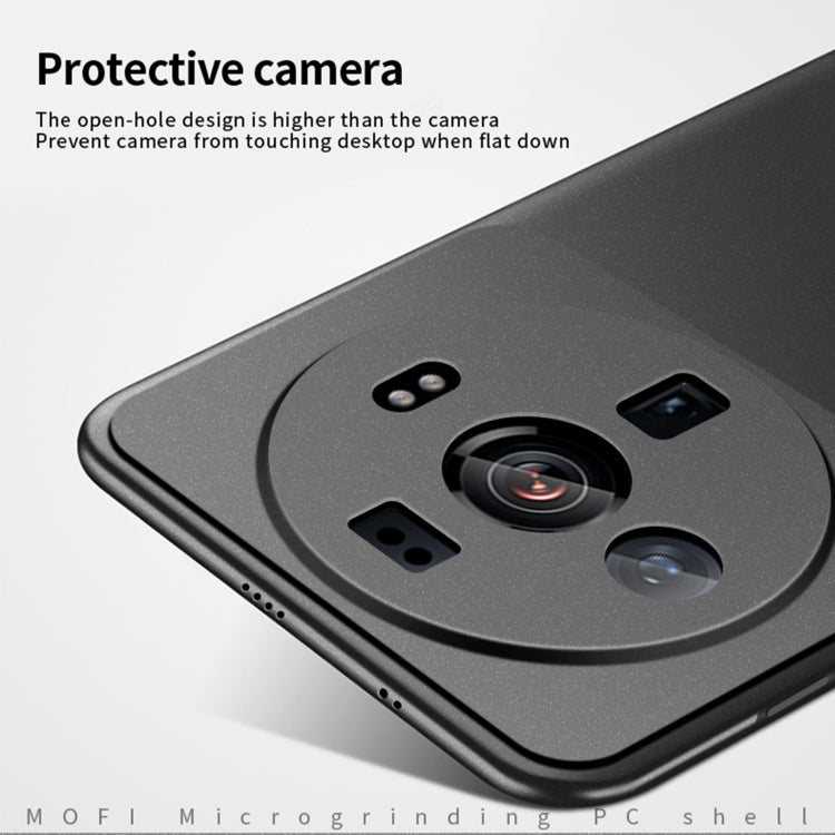 Gray frosted ultra-thin phone case close-up with camera and flash cutouts