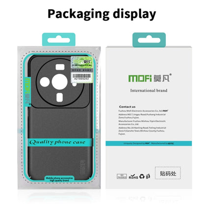 MOFI frosted ultra-thin phone case, black, shown in retail packaging