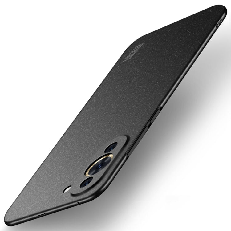 Frosted ultra-thin phone case in gray with camera cutouts and slim side profile