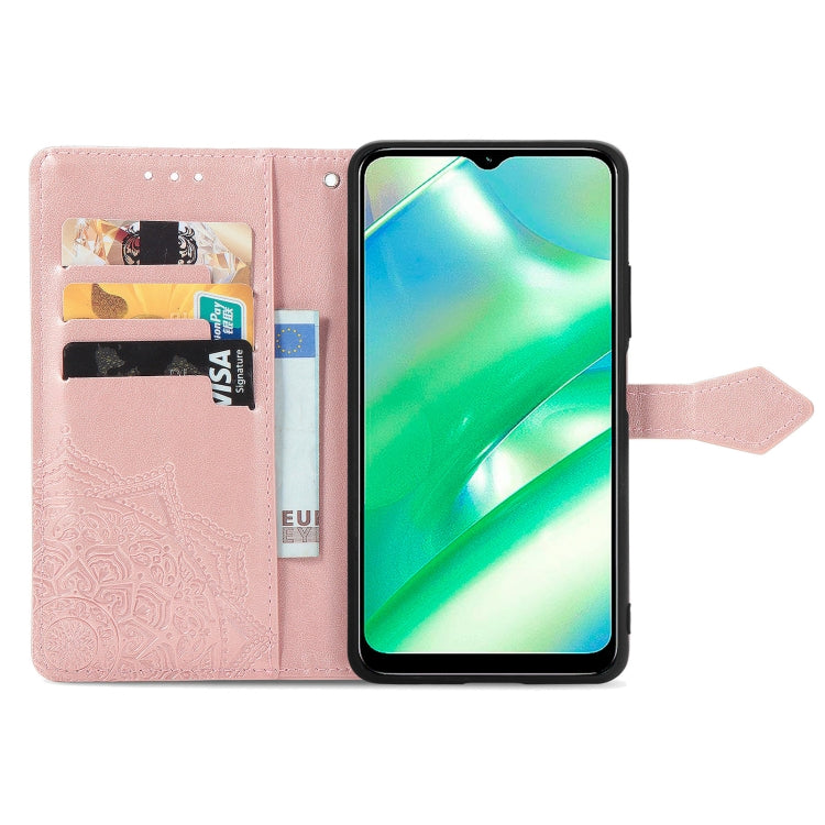For Realme C33 Mandala Flower Embossed Leather Phone Case, For Realme C33