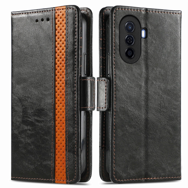 CaseNeo Splicing Dual Magnetic Buckle Leather Phone Case, For Huawei  Nova Y70, For Huawei Enjoy 50