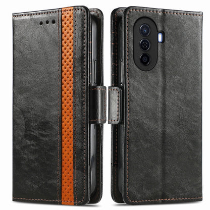 CaseNeo Splicing Dual Magnetic Buckle Leather Phone Case, For Huawei  Nova Y70, For Huawei Enjoy 50