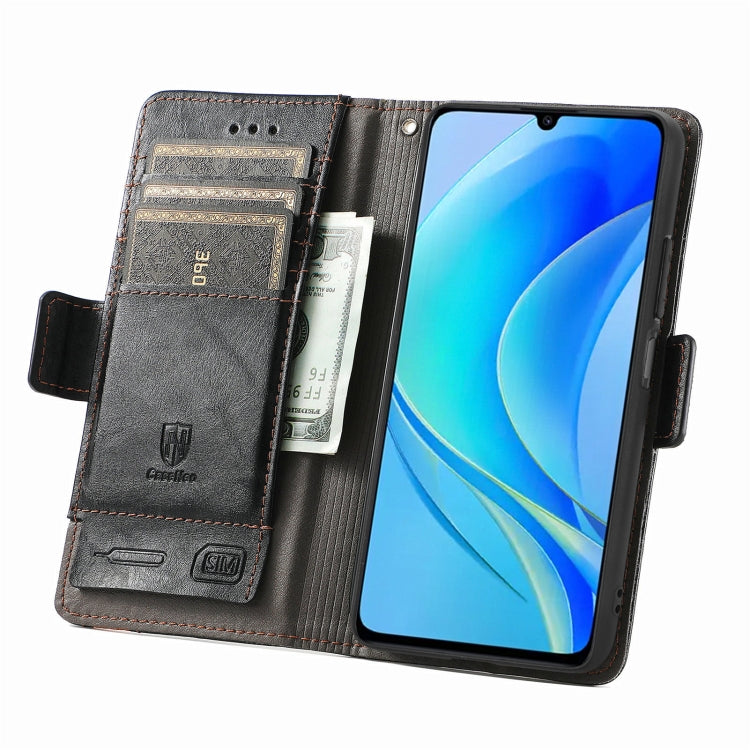 CaseNeo Splicing Dual Magnetic Buckle Leather Phone Case, For Huawei  Nova Y70, For Huawei Enjoy 50