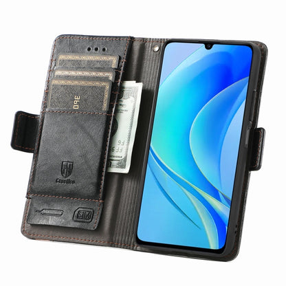 CaseNeo Splicing Dual Magnetic Buckle Leather Phone Case, For Huawei  Nova Y70, For Huawei Enjoy 50