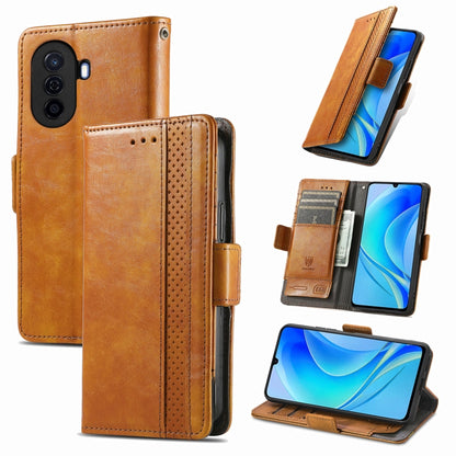 CaseNeo Splicing Dual Magnetic Buckle Leather Phone Case, For Huawei  Nova Y70, For Huawei Enjoy 50