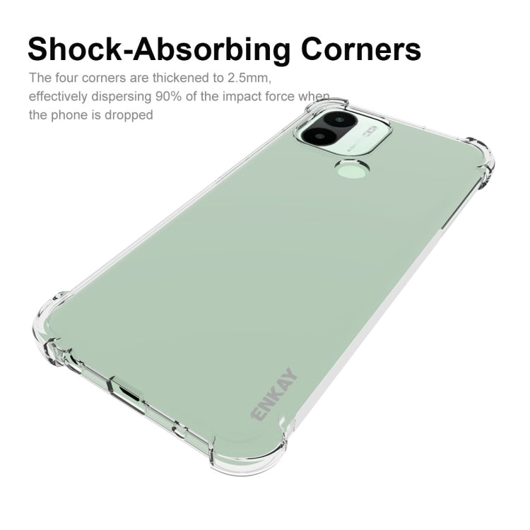 Shock-absorbing TPU phone case with reinforced corners and protective bumper edges