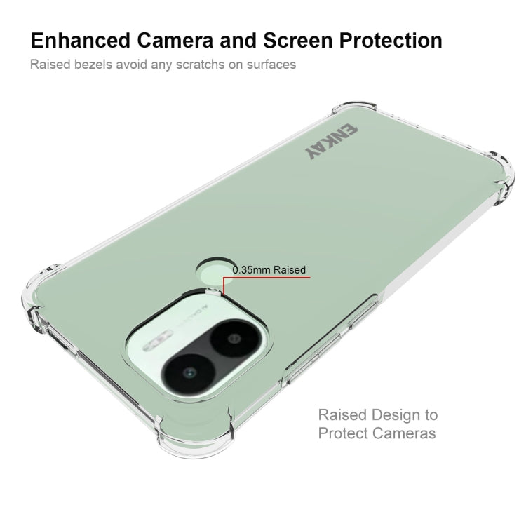 TPU phone case with raised camera bezel and screen edge protection