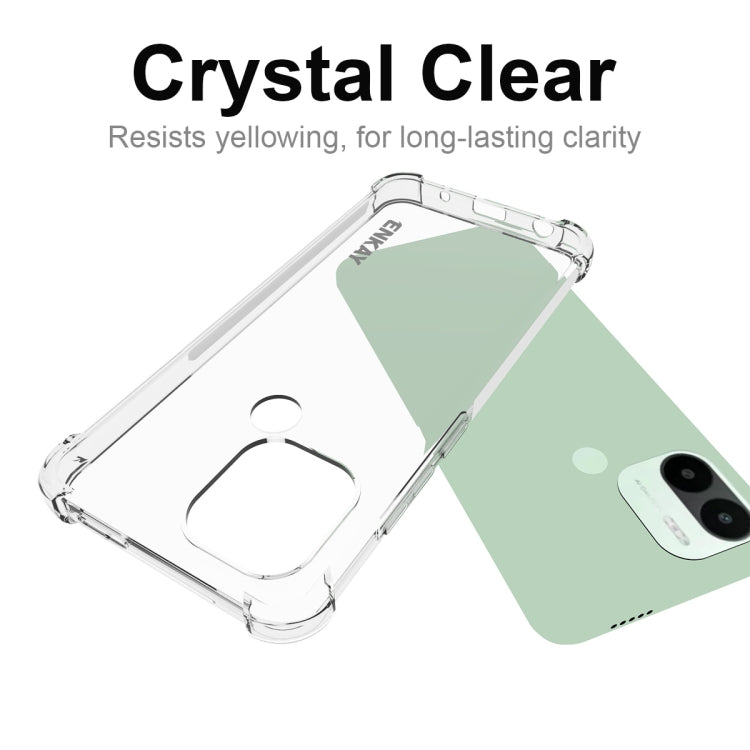 Crystal-clear TPU phone case resists yellowing with camera and port cutouts