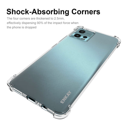 Transparent TPU phone case with shock-absorbing corners for Motorola Moto G72