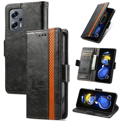 CaseNeoSplicing Dual Magnetic Buckle Leather Phone Case, For Huawei Nova 10 Pro, For Huawei  Nova 10, For Nokia G400, For Sony Xperia 5 IV, For Xiaomi Redmi Note 11T, For Xiaomi 12T / Redmi K50 Ultra