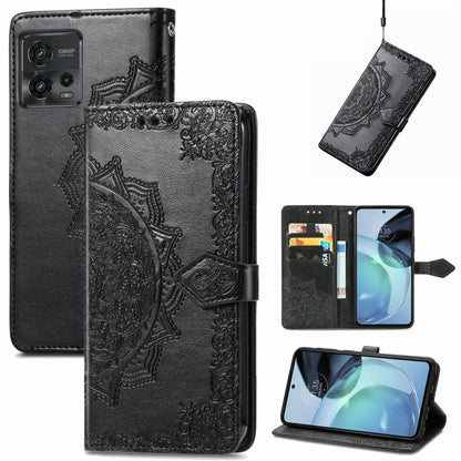 Mandala Flower Embossed Leather Phone Case, For Motorola Moto G72, For vivo V25, For Samsung Galaxy S23 5G, For Samsung Galaxy S23 Plus 5G, For Samsung Galaxy S23 Ultra 5G