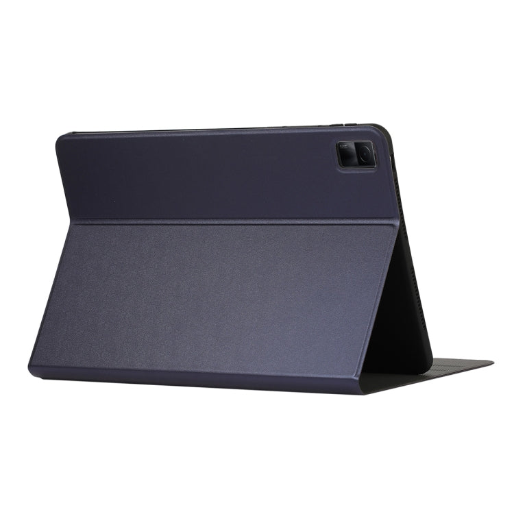 ENKAY PU leather tablet stand case for 10.61-inch, black, open stand view