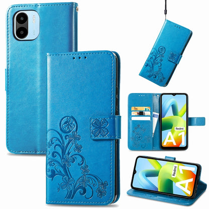 Four-leaf Clasp Embossed Buckle Leather Phone Case, For Samsung Galaxy S23 5G, For Samsung Galaxy S23+ 5G, For Samsung Galaxy S23 Ultra 5G, For Sony Xperia 5 IV, For Xiaomi Redmi A1, For Xiaomi Redmi Note 11T, For Xiaomi 12T / Redmi K50 Ultra