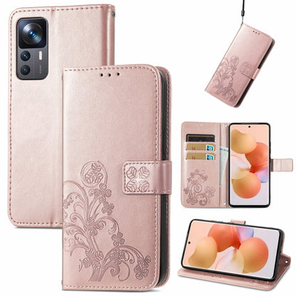 Four-leaf Clasp Embossed Buckle Leather Phone Case, For Samsung Galaxy S23 5G, For Samsung Galaxy S23+ 5G, For Samsung Galaxy S23 Ultra 5G, For Sony Xperia 5 IV, For Xiaomi Redmi A1, For Xiaomi Redmi Note 11T, For Xiaomi 12T / Redmi K50 Ultra