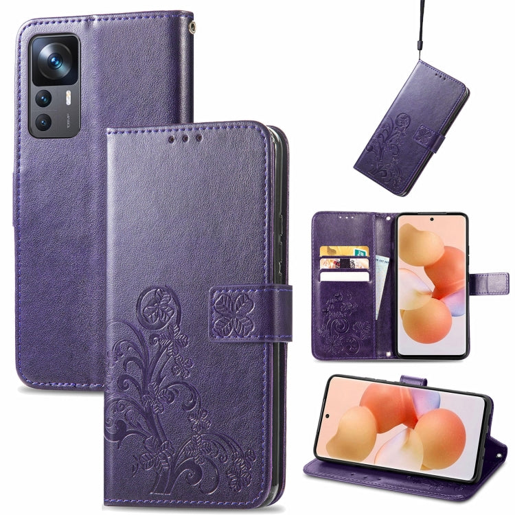 Four-leaf Clasp Embossed Buckle Leather Phone Case, For Samsung Galaxy S23 5G, For Samsung Galaxy S23+ 5G, For Samsung Galaxy S23 Ultra 5G, For Sony Xperia 5 IV, For Xiaomi Redmi A1, For Xiaomi Redmi Note 11T, For Xiaomi 12T / Redmi K50 Ultra