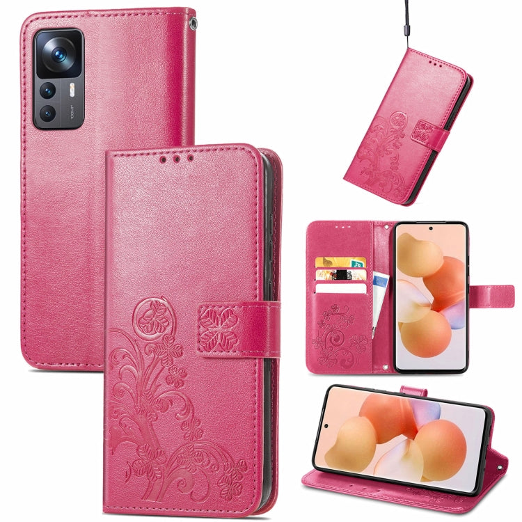 Four-leaf Clasp Embossed Buckle Leather Phone Case, For Samsung Galaxy S23 5G, For Samsung Galaxy S23+ 5G, For Samsung Galaxy S23 Ultra 5G, For Sony Xperia 5 IV, For Xiaomi Redmi A1, For Xiaomi Redmi Note 11T, For Xiaomi 12T / Redmi K50 Ultra
