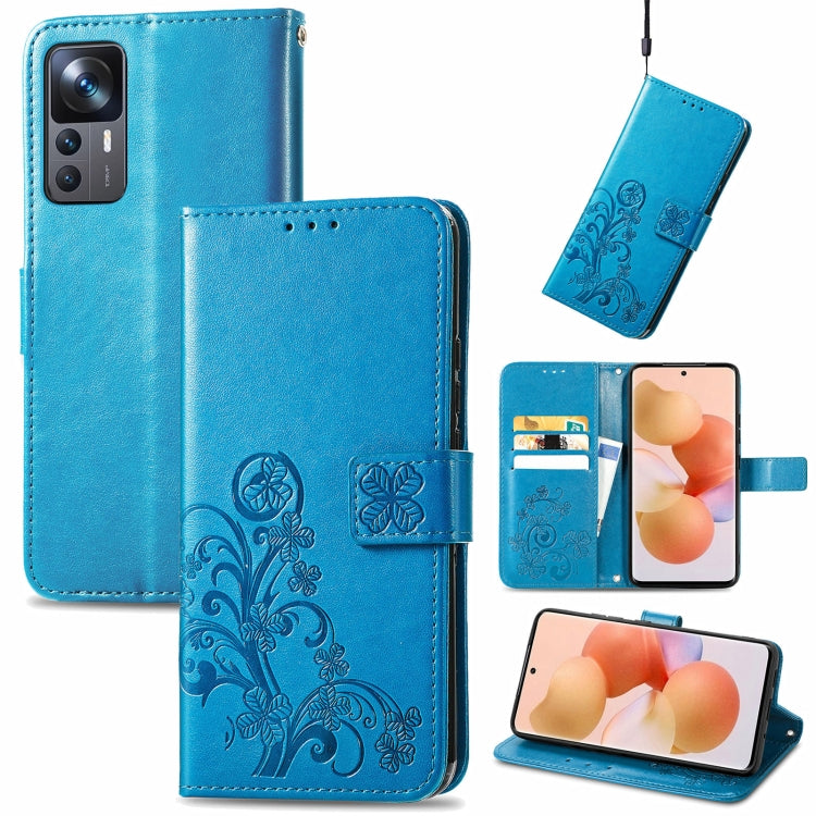 Four-leaf Clasp Embossed Buckle Leather Phone Case, For Samsung Galaxy S23 5G, For Samsung Galaxy S23+ 5G, For Samsung Galaxy S23 Ultra 5G, For Sony Xperia 5 IV, For Xiaomi Redmi A1, For Xiaomi Redmi Note 11T, For Xiaomi 12T / Redmi K50 Ultra