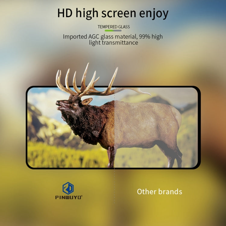 Tempered glass screen protector showing clear HD screen coverage