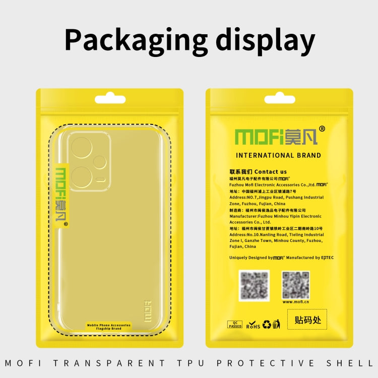 MOFI Ming Series Ultra-thin TPU Phone Case, For XiaomiRedmi Note 12 Pro 5G China, For Xiaomi Redmi Note 12 Pro+ China, For Xiaomi Redmi A1+