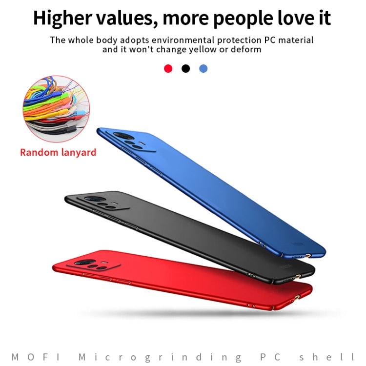 Set of blue, black, and red slim hard phone cases with lanyard accessory