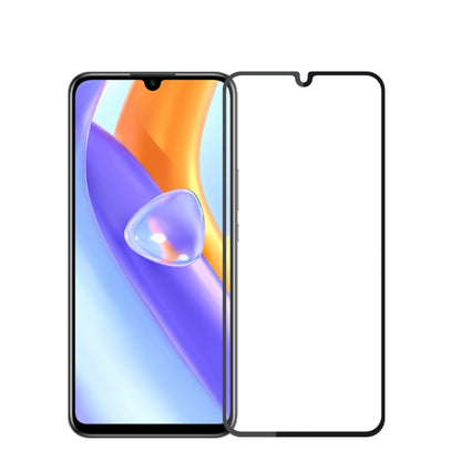 Full-screen tempered glass screen protector film with speaker and camera cutouts
