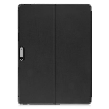 For Microsoft Surface Pro 9 JUNSUNMAY Custer Solid Color 3-Fold Stand Leather Tablet Case