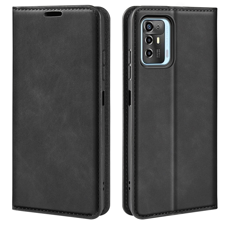 For ZTE Blade A72 5G Retro-skin  Magnetic Suction Leather Phone Case, For ZTE Blade A72 5G