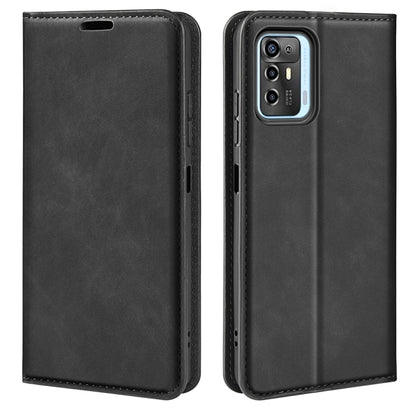 For ZTE Blade A72 5G Retro-skin  Magnetic Suction Leather Phone Case, For ZTE Blade A72 5G