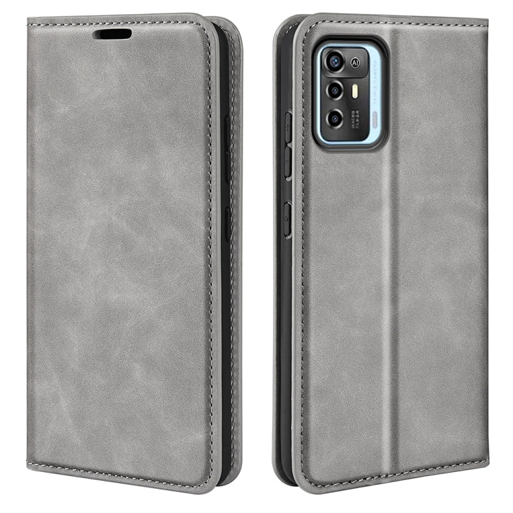 For ZTE Blade A72 5G Retro-skin  Magnetic Suction Leather Phone Case, For ZTE Blade A72 5G