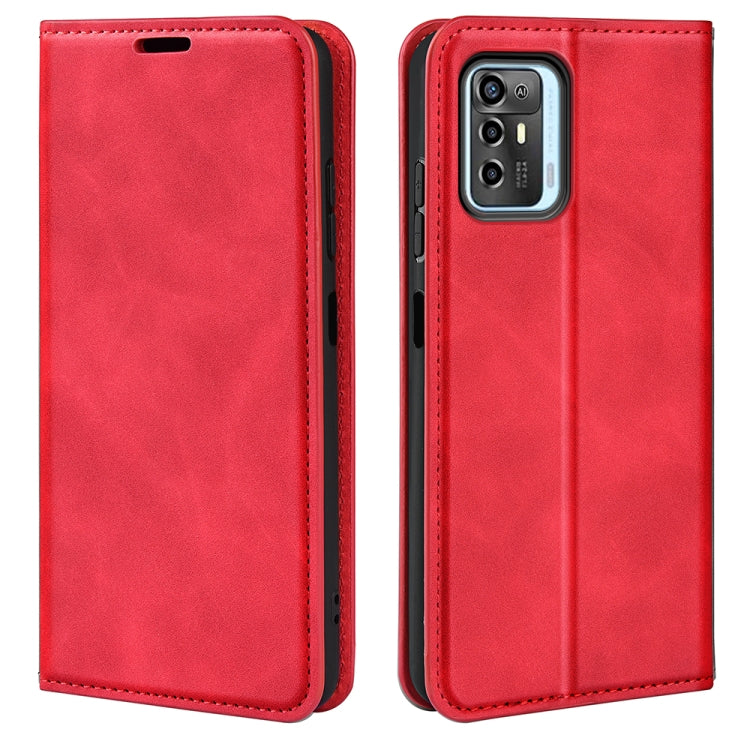 For ZTE Blade A72 5G Retro-skin  Magnetic Suction Leather Phone Case, For ZTE Blade A72 5G