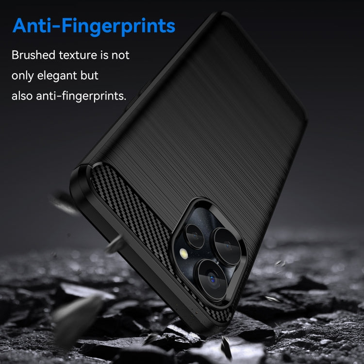 Brushed texture TPU phone case with anti-fingerprint finish, black