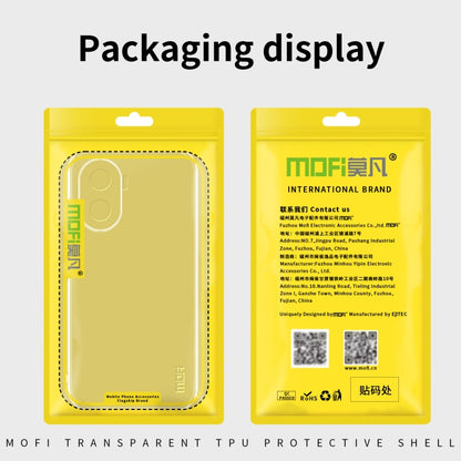 MOFI transparent TPU phone case packaging with phone case window display