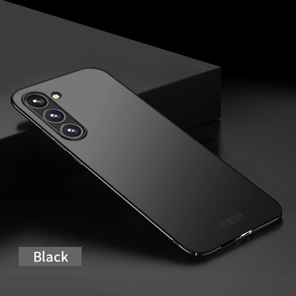 Black MOFI hard case with camera lens openings and smooth matte finish.
