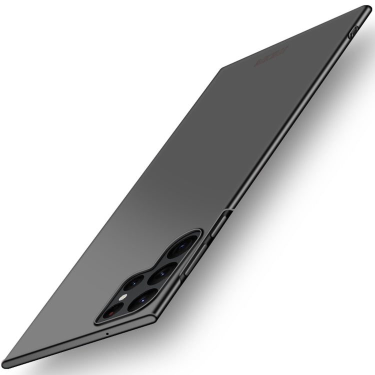 Black ultra-thin hard phone case with camera cutouts and slim side profile.