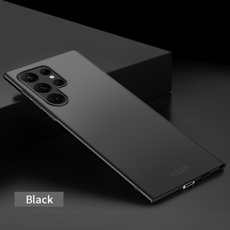 Black ultra-thin hard phone case with side buttons and camera cutouts visible.
