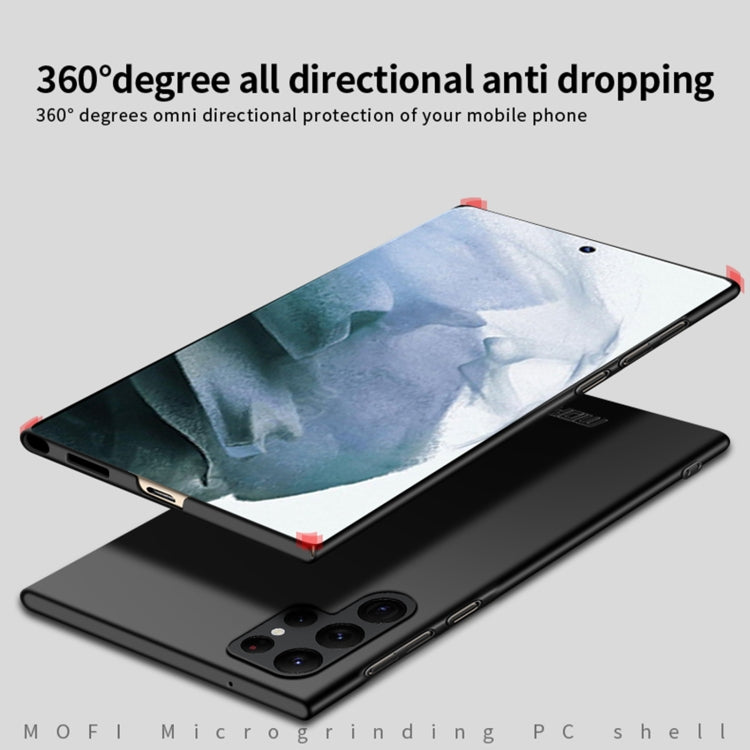 Black ultra-thin hard phone case with raised edges and camera cutouts.