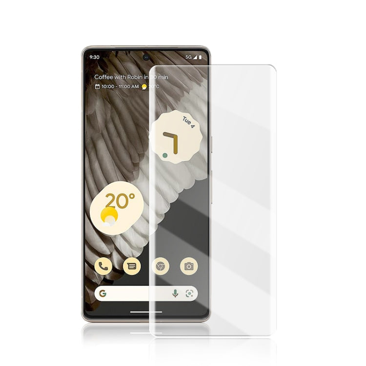 Tempered glass screen protector film for Google Pixel 7 Pro, full-screen coverage