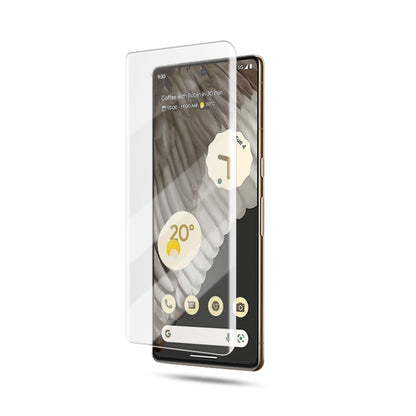 Tempered glass screen protector for Pixel 7 Pro with clear, full-screen fit
