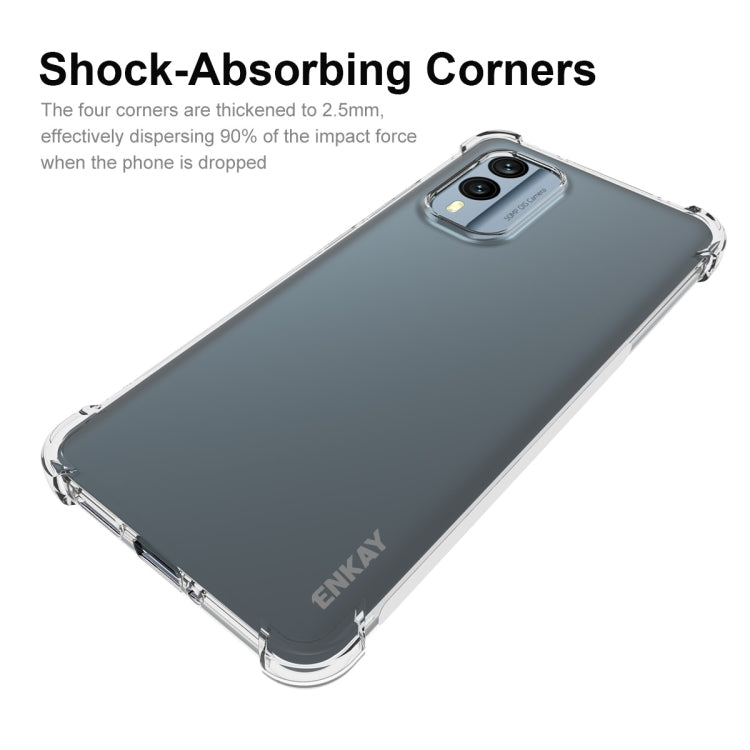 Shock-absorbing TPU case with reinforced corners and raised lip for camera