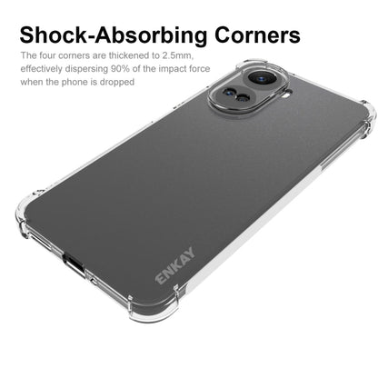 Clear TPU phone case with shock-absorbing corners and camera protection