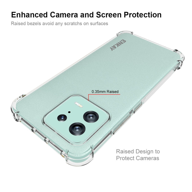 ENKAY teal TPU phone case with raised camera and screen protective bezels