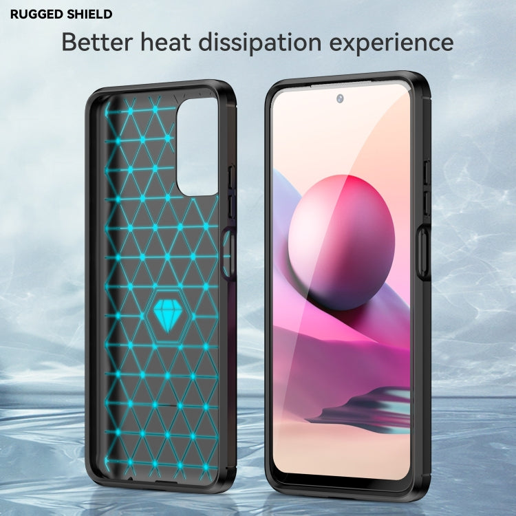 For Xiaomi Poco M5s Brushed Texture Carbon Fiber TPU Phone Case, For Xiaomi Poco M5s