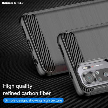 For Xiaomi Poco M5s Brushed Texture Carbon Fiber TPU Phone Case, For Xiaomi Poco M5s
