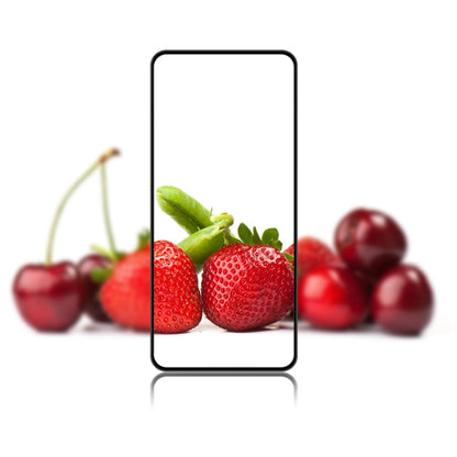 Tempered glass screen protector for phone display, clear full-cover panel