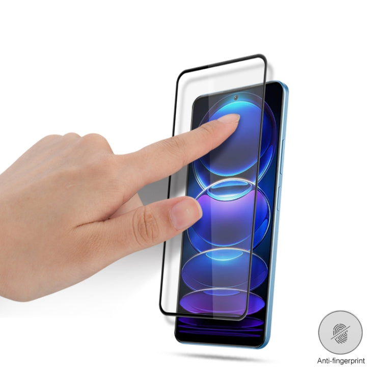 Tempered glass screen protector with anti-fingerprint finish, applied by hand