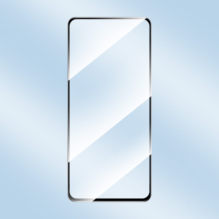 Clear 2.5D tempered glass screen protector for phone display, full-coverage