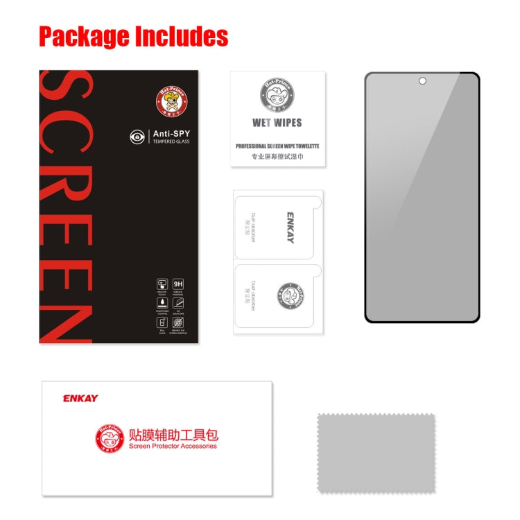 For Huawei Nova 9 SE / Honor 50 SE ENKAY 28 Degree Anti-peeping Tempered Glass Full Screen Film, For Huawei Nova 9 SE / Honor 50 SE(1pcs), For Huawei Nova 9 SE / Honor 50 SE(2pcs), For Huawei Nova 9 SE / Honor 50 SE(5pcs)