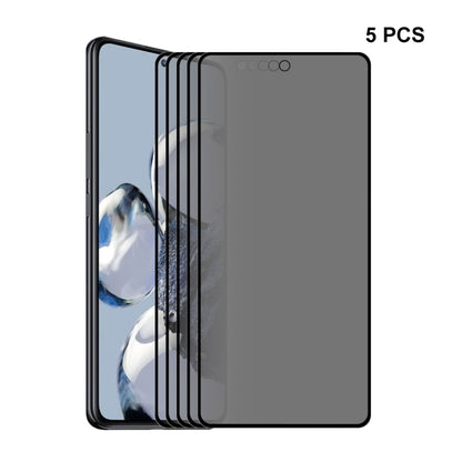 For Xiaomi 12T / 12T Pro ENKAY 28 Degree Anti-peeping Tempered Glass Full Screen Film, For Xiaomi 12T / 12T Pro(1pcs), For Xiaomi 12T / 12T Pro(2pcs), For Xiaomi 12T / 12T Pro(5pcs)