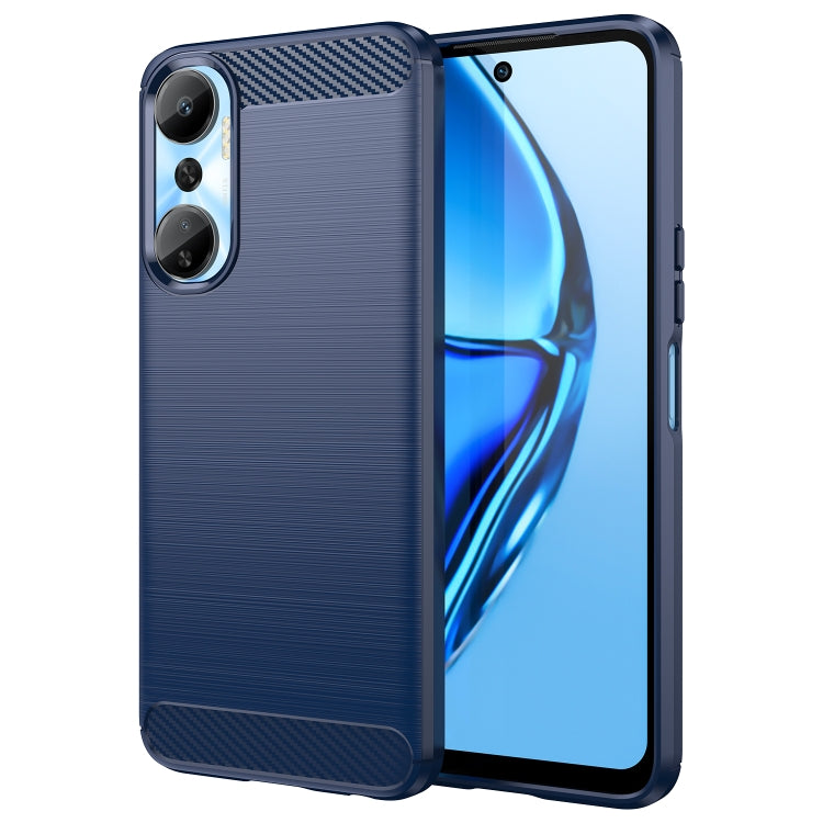 Brushed Texture Carbon Fiber TPU Phone Case, For Infinix Hot 20, For Infinix Hot 20 Play