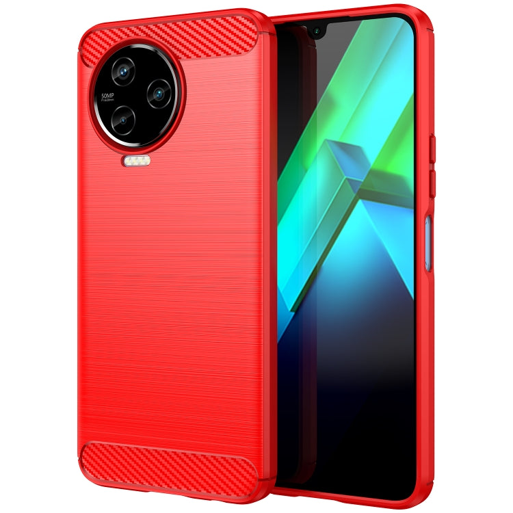 Brushed Texture Carbon Fiber TPU Phone Case, For Infinix Note 12 2023, For Infinix Note 12 Pro